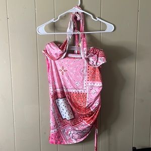 Bandana front cross dress